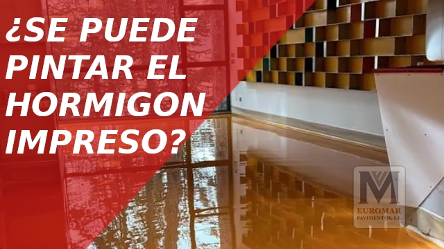 pintar hormigon impreso