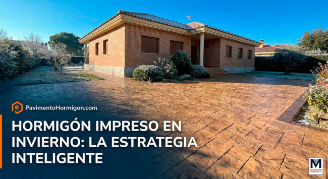 Hormigón Impreso en Invierno en Madrid: ¿Locura o la Estrategia Más Inteligente para tu Bolsillo?