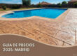 Suelo de hormigón impreso para piscina en Madrid - Guía de Precios 2025